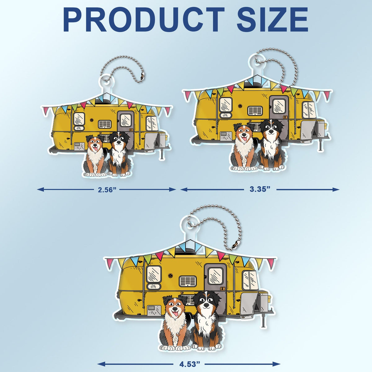 RV & Dog - Gift For The One Loved Camping With Dog - Personalized Acrylic Car Hanger