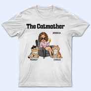 La Mère Chat - Cadeau pour les mamans de chats, les amoureux des chats, les femmes - T-shirt personnalisé