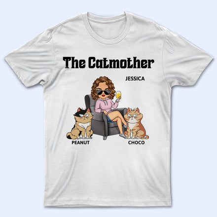 La Mère Chat - Cadeau pour les mamans de chats, les amoureux des chats, les femmes - T-shirt personnalisé