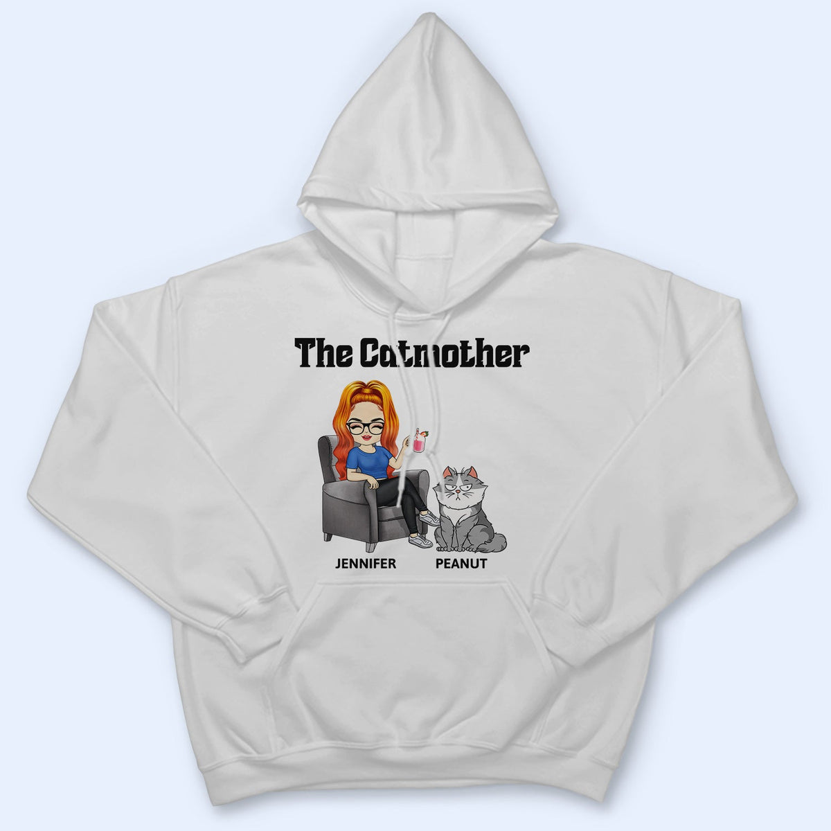 La Mère Chat - Cadeau pour les mamans de chats, les amoureux des chats, les femmes - T-shirt personnalisé