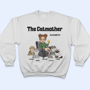 La Mère Chat - Cadeau pour les mamans de chats, les amoureux des chats, les femmes - T-shirt personnalisé