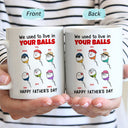 Little Cute Kids We Used To Live - Gift For Father, Dad - Personalized Mug