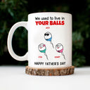 Little Cute Kids We Used To Live - Gift For Father, Dad - Personalized Mug