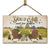 You And Me And The Dog Farm - Gift For Pet Couples - Personalized Wood Rectangle Sign