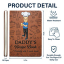 Dad's Recipe Book - Personalized Leather Journal
