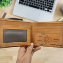 Best Dad Grandpa Ever Hand Punch - Personalized Bifold Wallet