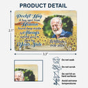 Custom Photo A Hug Send From Heaven - Personalized Aluminum Wallet Card