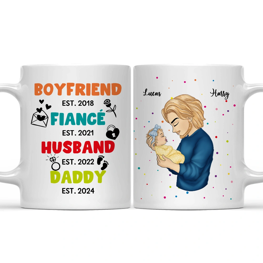 Boyfriend Fiancé Husband Daddy - Personalized Mug - Wander Prints™