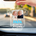 Custom Photo Drive Safe We Need You To Be Here - Personalized Acrylic Car Hanger