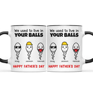 Simple Cute Little Kids We Used To Live - Personalized Accent Mug
