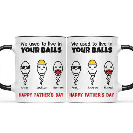 Simple Cute Little Kids We Used To Live - Personalized Accent Mug