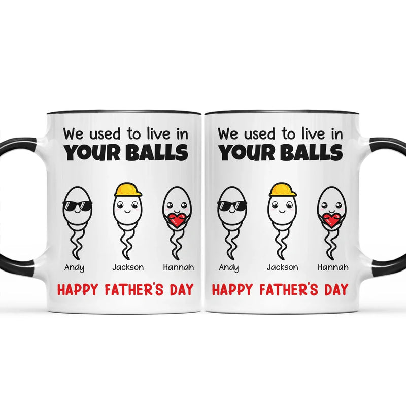 Simple Cute Little Kids We Used To Live - Personalized Accent Mug