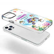 This Grandma Belongs To Turtle Summer - Personalized Clear Phone Case