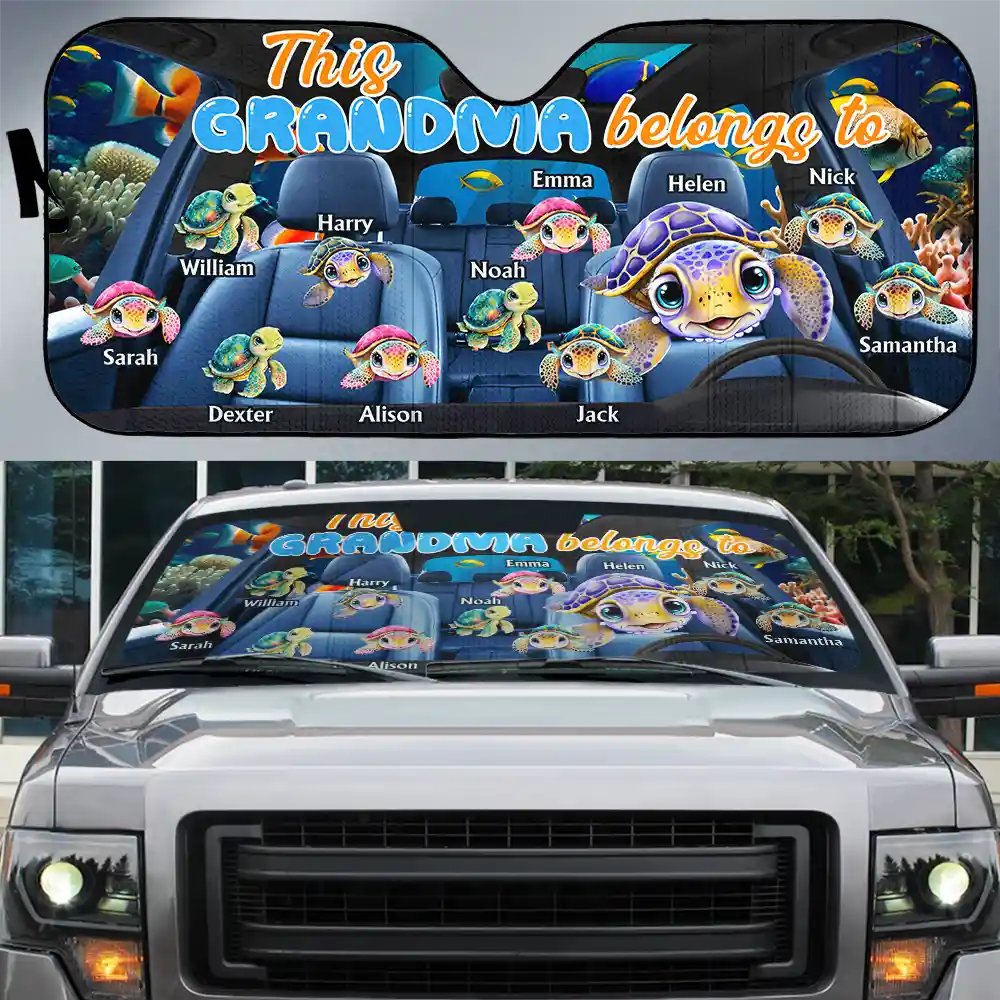 This Grandma Belongs To Turtle Summer - Personalized Auto