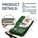 Custom Photo Dog Kisses Fix Everything - Gift For Dog Lovers - Personalized Leather Long Wallet