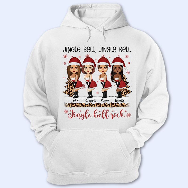 Sister Best Friends Jingle Bell - Christmas Gift For BFF - Personalized Custom T Shirt