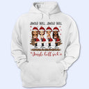 Sister Best Friends Jingle Bell - Christmas Gift For BFF - Personalized Custom T Shirt