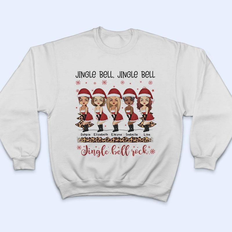 Sister Best Friends Jingle Bell - Christmas Gift For BFF - Personalized Custom T Shirt