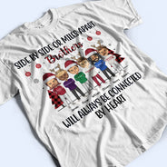 Side By Side Or Miles Apart Sisters Brothers And Best Friends - Christmas Gift - Personalized Custom Sweatshirt