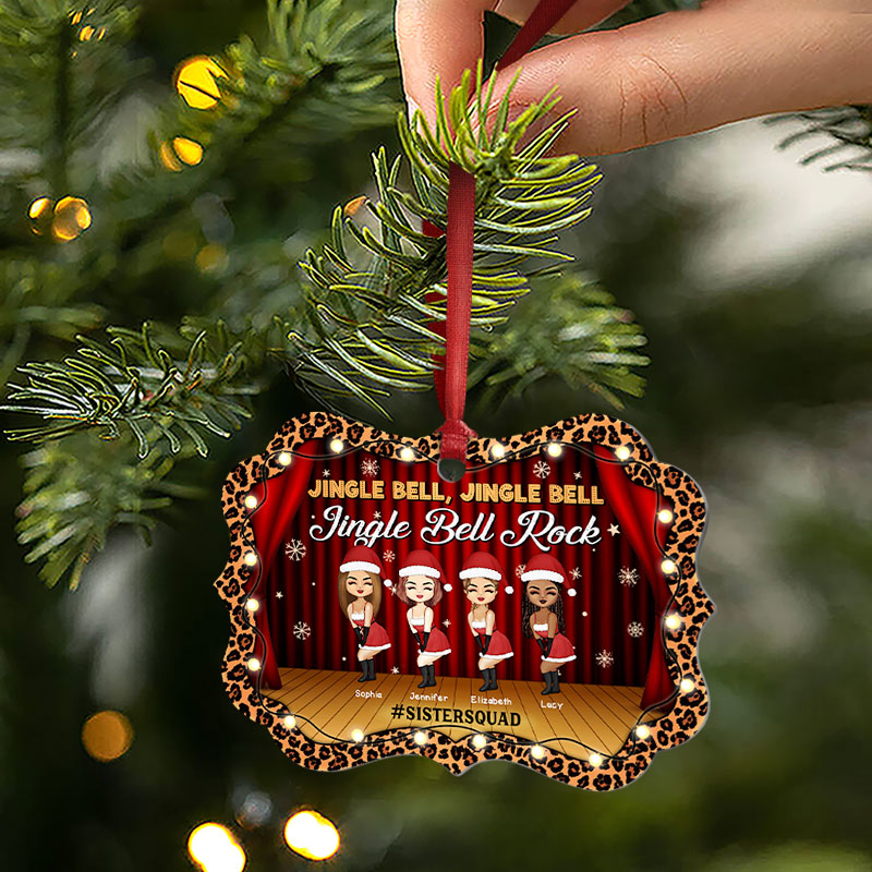 Clochette de Noël personnalisée pour les meilleures amies et sœurs - Décoration de Noël en aluminium