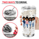 The Love Between Is Forever - Gift For Family - Personalized Custom Tumbler