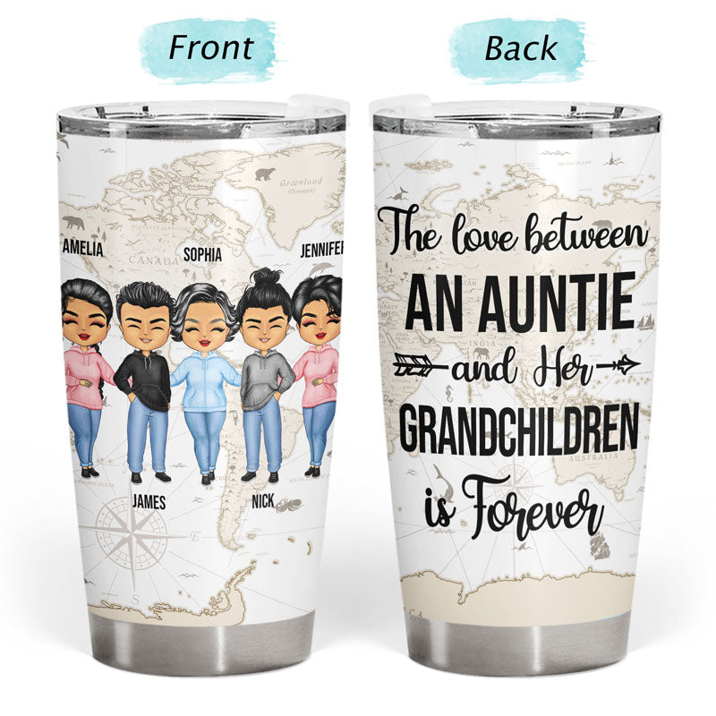 The Love Between Is Forever - Gift For Family - Personalized Custom Tumbler