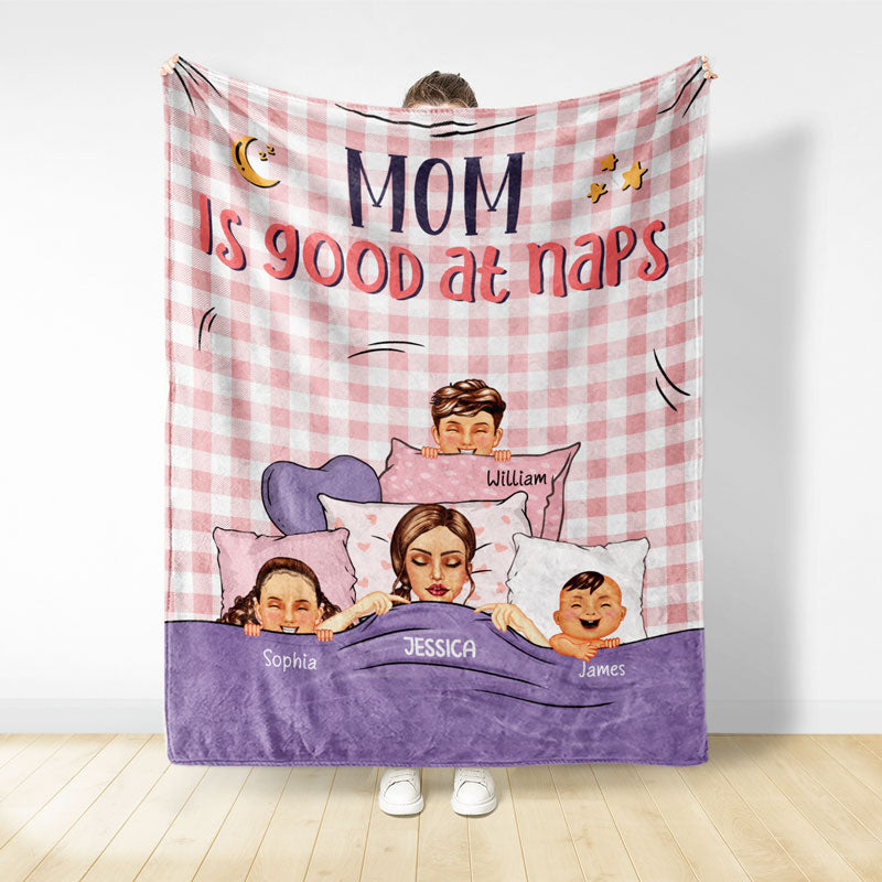 Official Nap Queen Mama - Gift For Mom - Personalized Custom Blanket