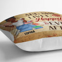 Juste une fille qui aime lire des livres - Cadeau pour femme - Oreiller personnalisé