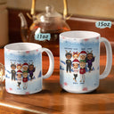 Tu ris, je ris, tu pleures, je pleure, meilleurs amis - Cadeau de Noël pour les meilleurs amis - Tasse blanche personnalisée bord à bord