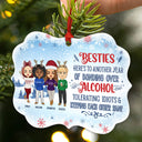 Not Sugar And Spice And Everything Nice We're Sage & Hood Best Friends - Bestie BFF Gift - Personalized Custom Aluminum Ornament
