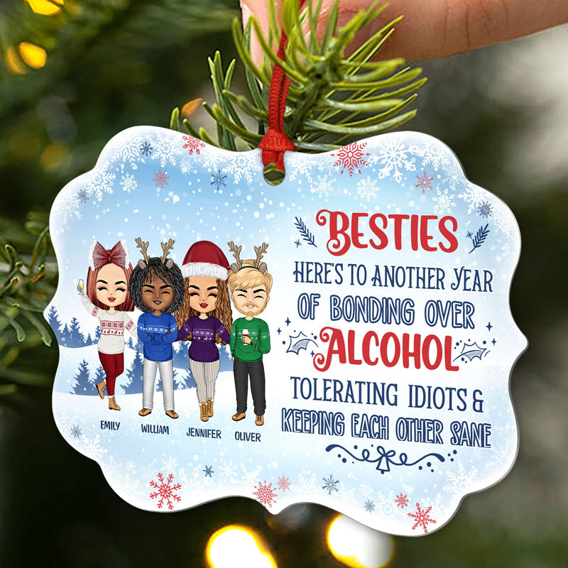 Not Sugar And Spice And Everything Nice We're Sage & Hood Best Friends - Bestie BFF Gift - Personalized Custom Aluminum Ornament