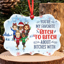 Not Sugar And Spice And Everything Nice We're Sage & Hood Best Friends - Bestie BFF Gift - Personalized Custom Aluminum Ornament