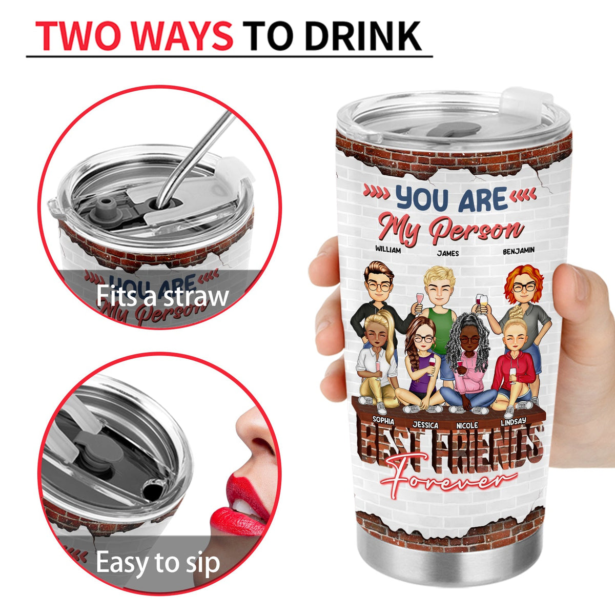 Apparemment, nous sommes des problèmes ! Cadeau pour les meilleurs amis ! Gobelet personnalisé