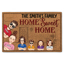 Welcome Home Sweet Home - Outdoor, Home Decor, Gift For Family, Husband, Wife, Couple - Personalized Custom Doormat