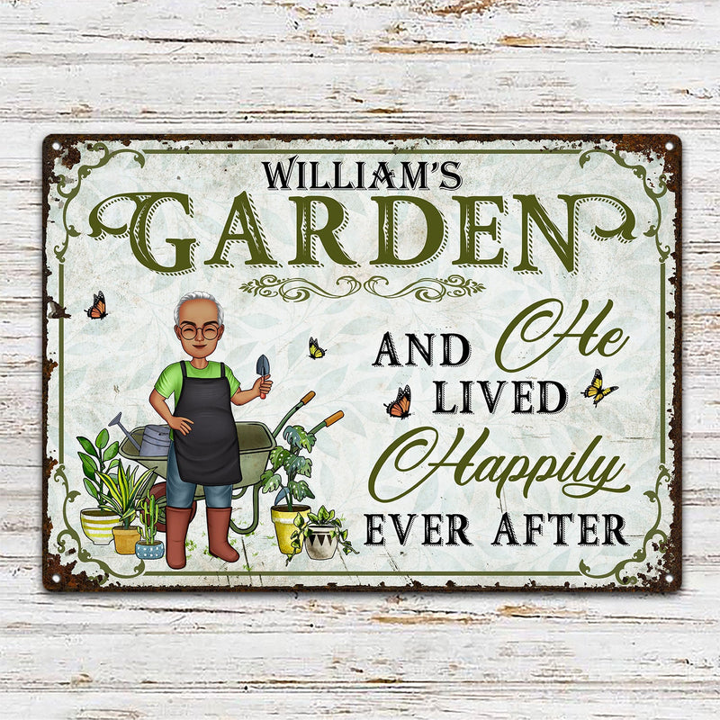 And Into The Garden I Go To Lose My Mind And Find My Soul - Birthday, Loving Gift For Yourself, Women, Men, Plant Lovers - Personalized Custom Classic Metal Signs