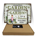 And Into The Garden I Go To Lose My Mind And Find My Soul - Birthday, Loving Gift For Yourself, Women, Men, Plant Lovers - Personalized Custom Classic Metal Signs