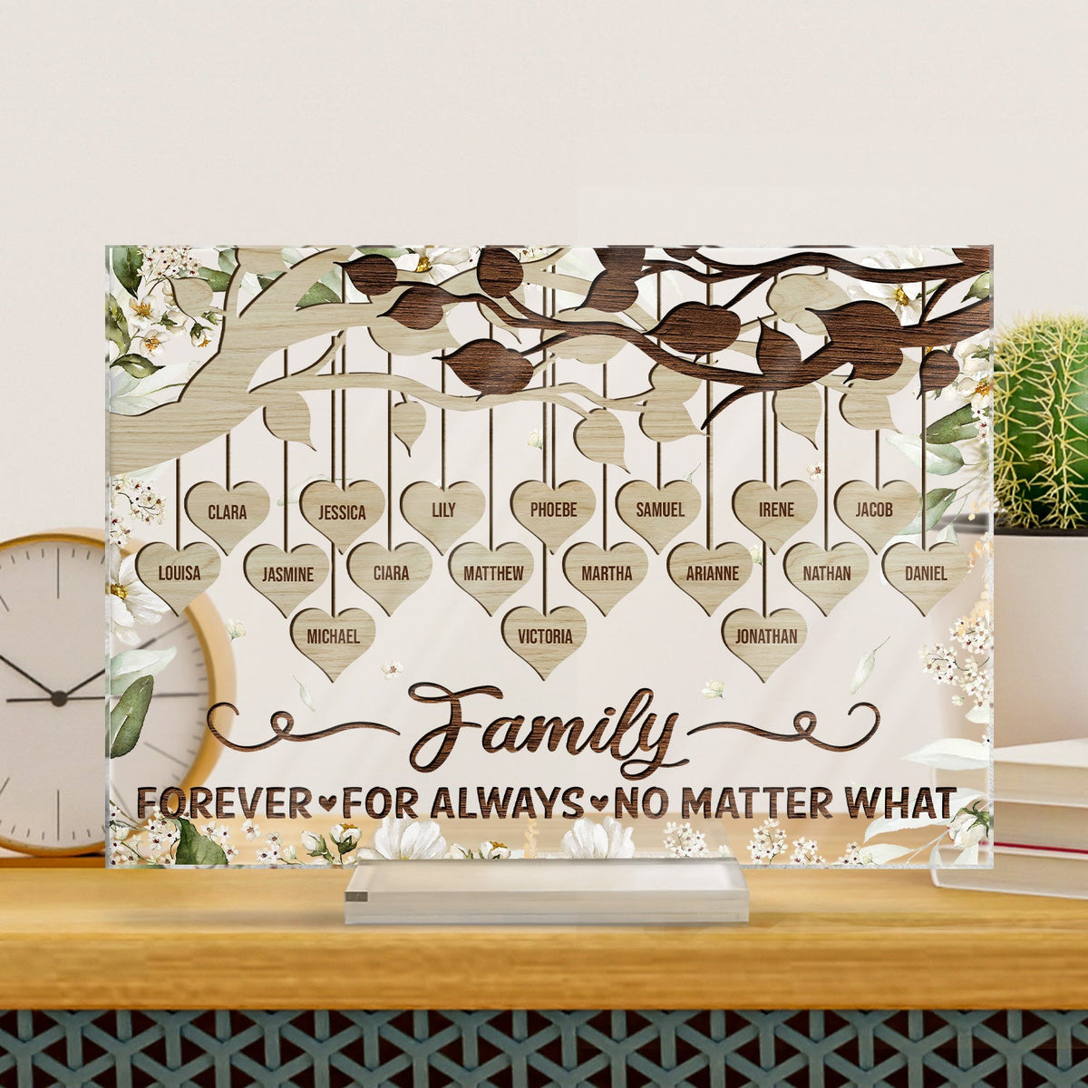 Grandkids Make Life Grand Grandpa Grandma - Gift For Grandparents - Personalized Custom Horizontal Rectangle Acrylic Plaque