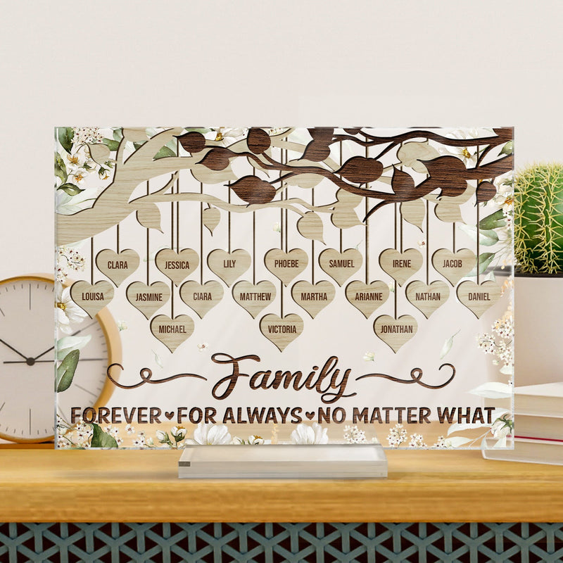 Grandkids Make Life Grand Grandpa Grandma - Gift For Grandparents - Personalized Custom Horizontal Rectangle Acrylic Plaque