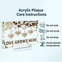 Grandkids Make Life Grand Grandpa Grandma - Gift For Grandparents - Personalized Custom Horizontal Rectangle Acrylic Plaque