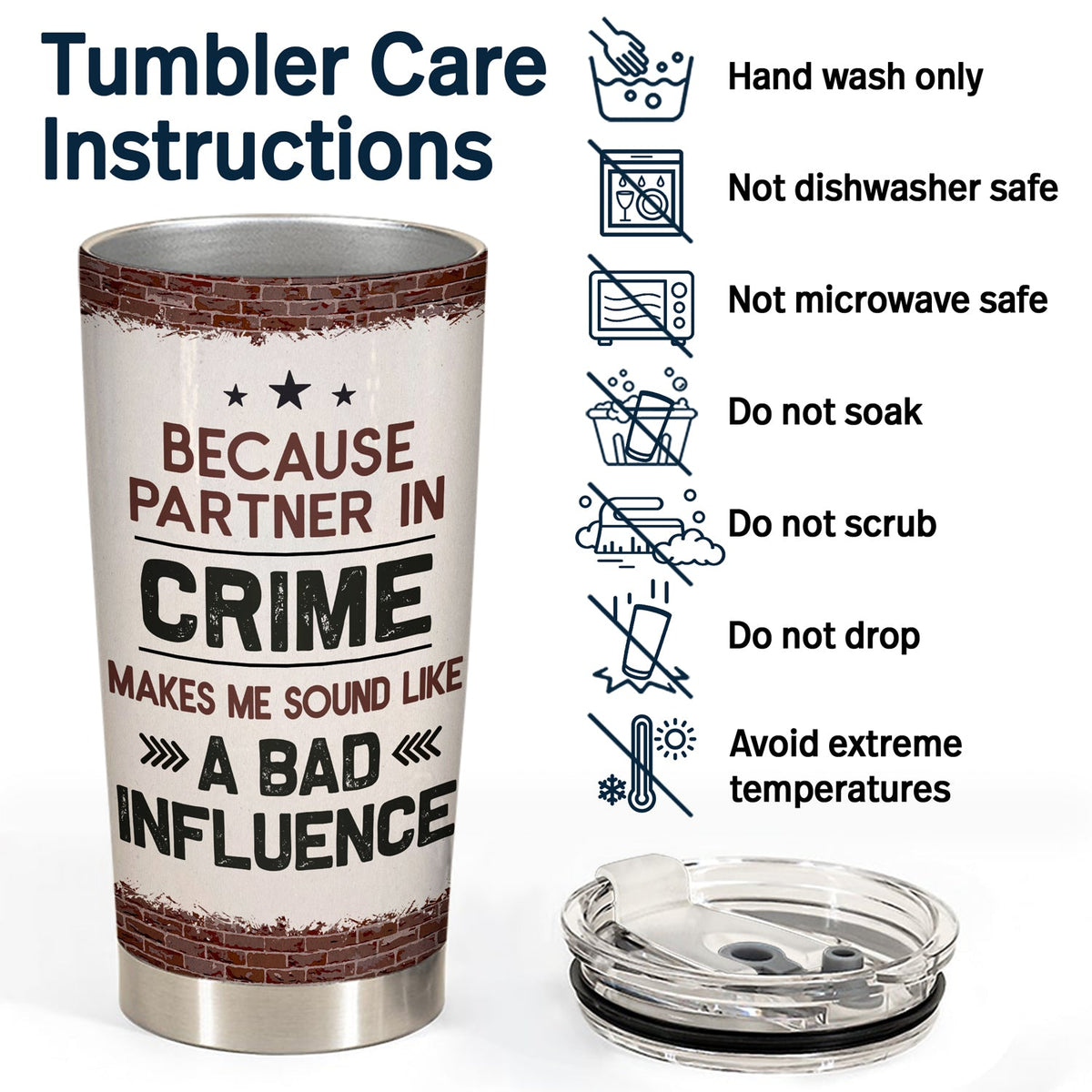 They Call Me Papa Because Partner In Crime - Birthday, Loving Gift For Dad, Father, Grandpa, Grandfather - Personalized Custom Tumbler