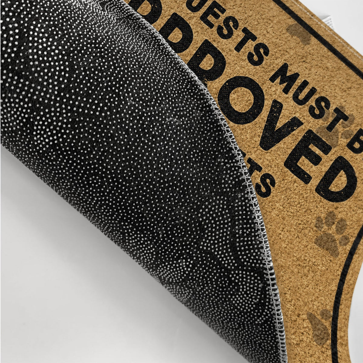 All Guests Must Be Approved By The Pets - Home Decor, Birthday, Housewarming Gift For Dog Lovers & Cat Lovers - Personalized Custom Doormat