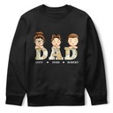 Gift For Father, Gift For Grandpa, Dad - Children, Happy - Vintage Map Dad Grandad Title - Personalised T Shirt