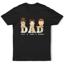 Gift For Father, Gift For Grandpa, Dad - Children, Happy - Vintage Map Dad Grandad Title - Personalised T Shirt