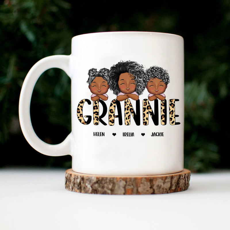 Leopard Nana Title - Birthday, Loving Gift For Mom, Mother, Mama, Grandma, Grandmother - Personalized Custom Mug