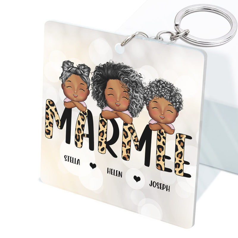 Leopard Nana Title - Birthday, Loving Gift For Mom, Mother, Mama, Grandma, Grandmother - Personalized Custom Acrylic Keychain