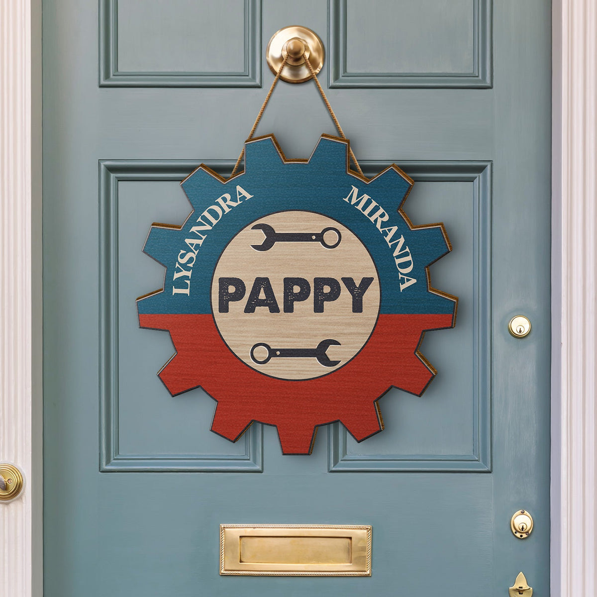 Garage Mechanic Gear Papa Can Fix It - Birthday, Loving Gift For Dad, Father, Grandpa, Grandfather - Personalized Custom Shaped Wood Sign