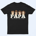 Retro Papa, Grandpa, Dad, Daddy - Birthday, Loving Gift For Father, Grandfather, Mother, Parents - Personalized Custom T Shirt