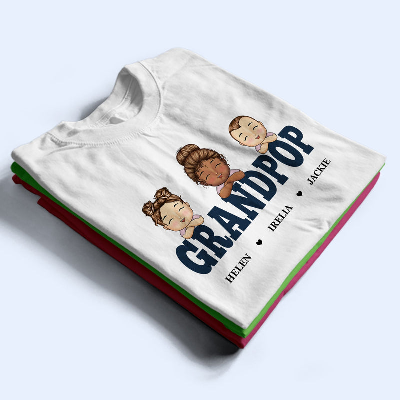 Retro Papa, Grandpa, Dad, Daddy - Birthday, Loving Gift For Father, Grandfather, Mother, Parents - Personalized Custom T Shirt