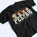 Retro Papa, Grandpa, Dad, Daddy - Birthday, Loving Gift For Father, Grandfather, Mother, Parents - Personalized Custom T Shirt