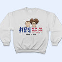 Stars And Stripes Nana Title - Birthday, Loving Gift For Mom, Mother, Mama, Grandma, Grandmother - Personalized Custom T Shirt